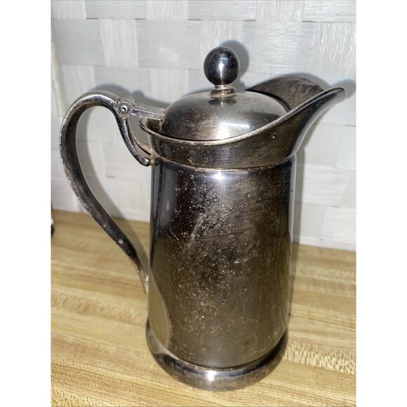 Vintage International Silver Co Silver Plate Coffee Tea Cravat Or Beer Stein 7” - Picture 3 of 10